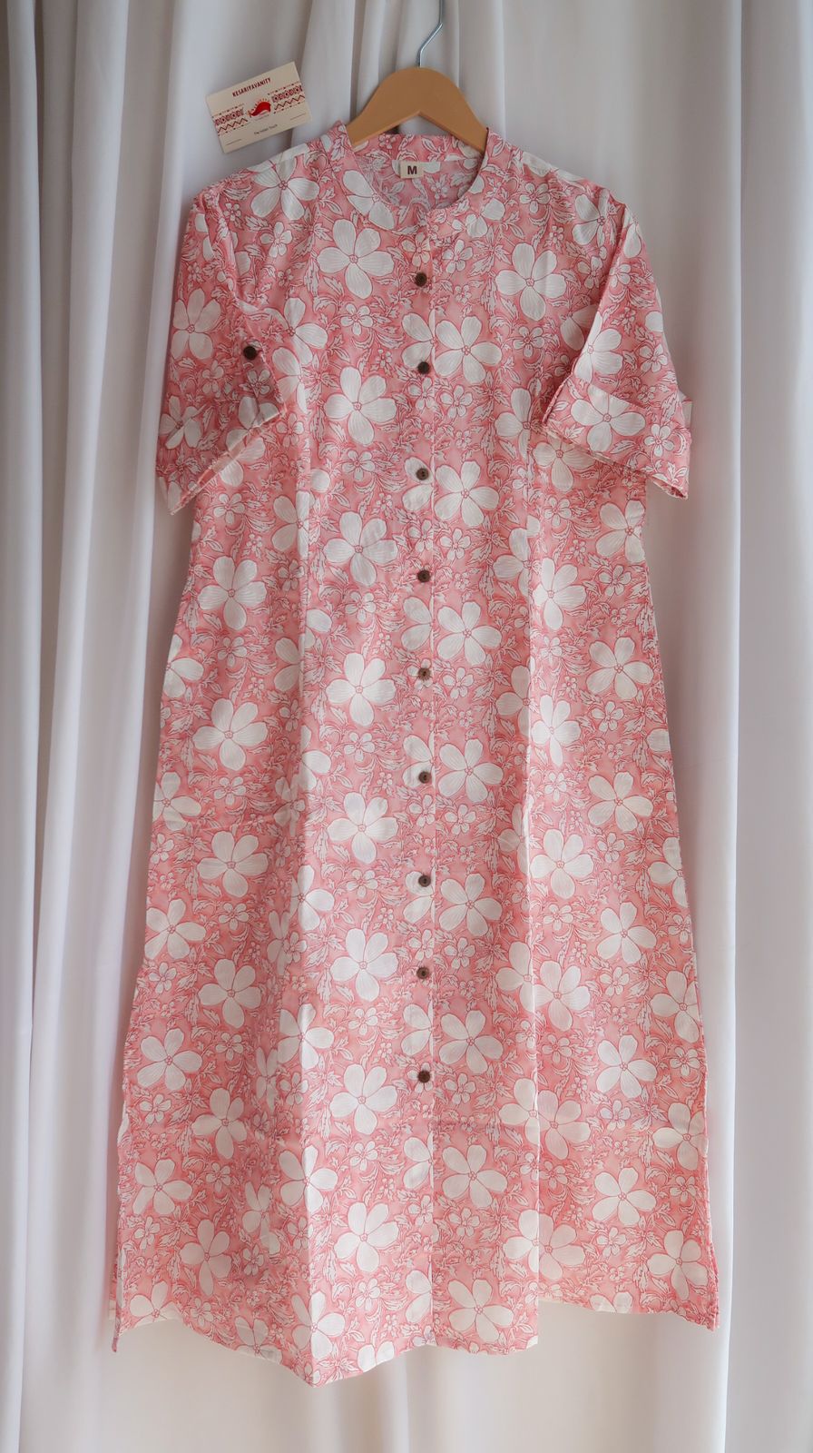 Daily Essential: Rosebud Serenity Long Kurta - SOS SALE